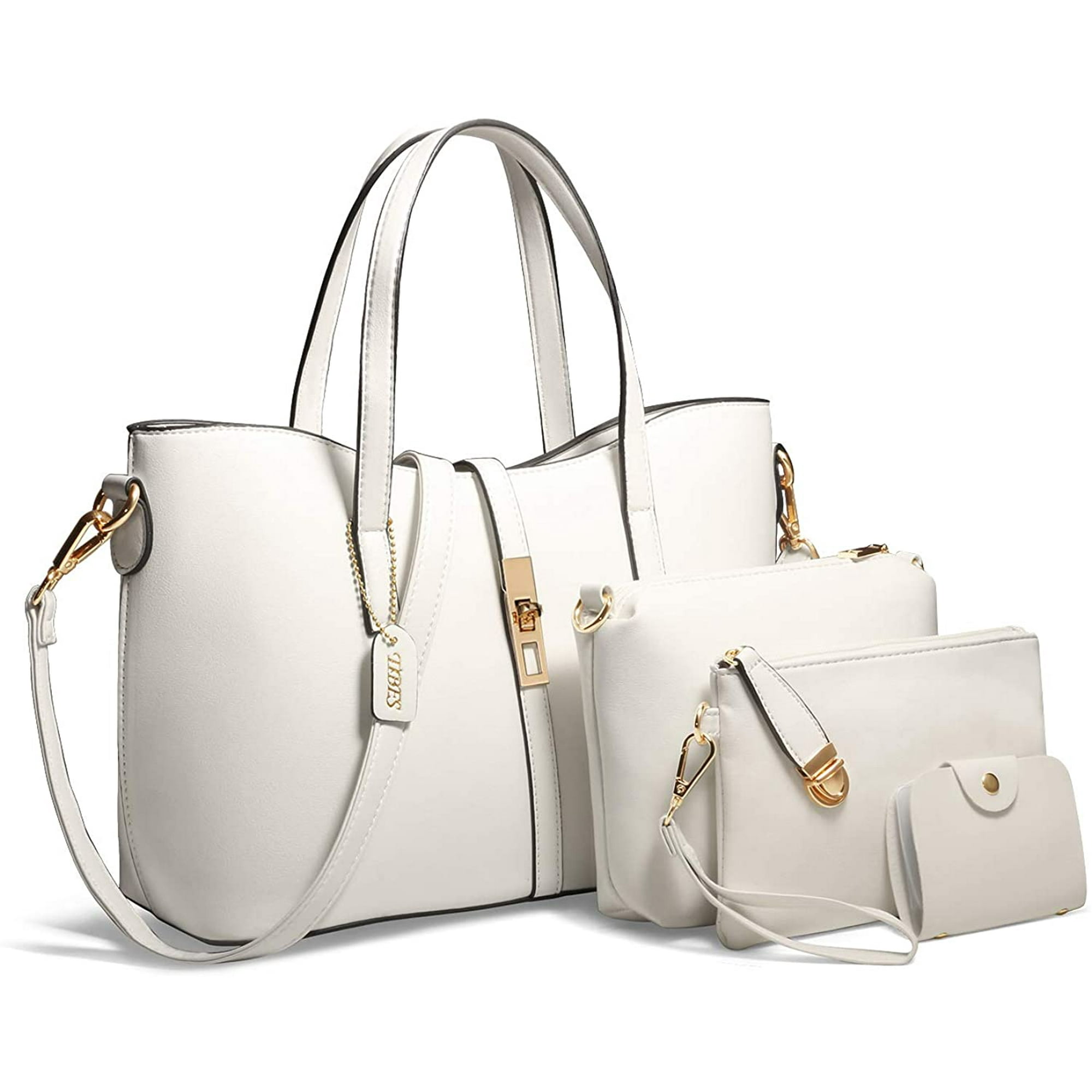 Use4 Womens Christmas White Snowflake Rivet PU Leather Tote Bag Shoulder Bag Purse Use4 Womens Christmas White Snowflake Rivet PU Leather Tote Bag Shoulder Bag Purse